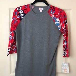 LuLaRoe Americana randy tee size xs